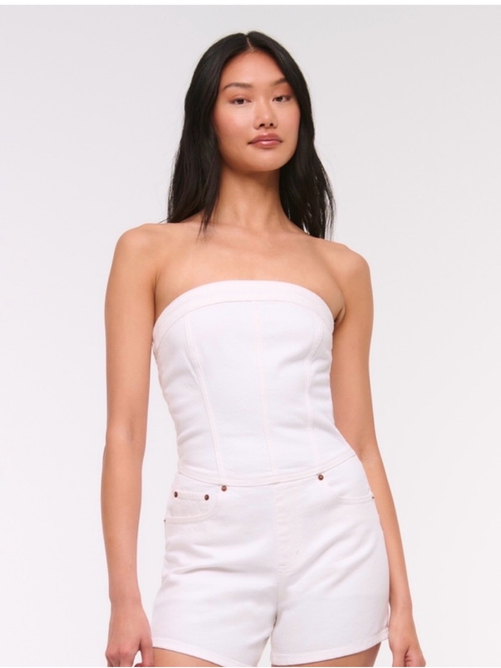 White Abercrombie and Fitch Romper NWT